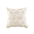 thumbnail image 2 of Seasonal Home Decor, 18X18 Inch Cream Plush Pumpkin Maple Leaf Halloween Pillow Cover No Insert, Suitable for Halloween Party, Living Room, Bedroom, Couch, Cozy Indoor Autumn, 2 of 4