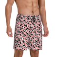 thumbnail image 2 of Balery Cow Animal Skin Pantalones cortos de pijama de punto de algodón para hombre con cinturilla y bolsillos-XX-Large, 2 of 6