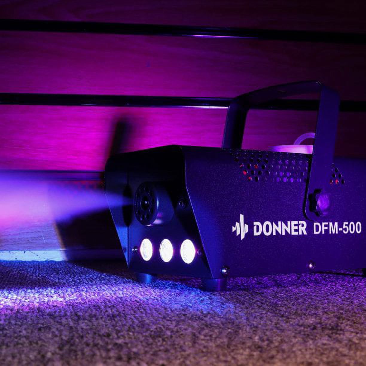 Donner Halloween Fog Machines 500W with Controllable RGB LED Lights, DJ Smoke  Machine with Wireless and Wired Remote Control, 13 Colors, for Thanksgiving  Christmas Party, with Fuse Protect, DFM-500