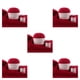 thumbnail image 1 of Wosthever Juego de ovillos de hilo de 50g y 20g, Kit de hilo de ganchillo para tejer, suéter para bebé, suministros para tejer, accesorio de costura, Rojo púrpura 5piezas Wosthever CBP185456, 1 of 4