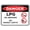 Warning Sign 1, variant on Danger LPG NO Smoking NO Naked Lights Sign (L6415) - 8"x12" Metal Tin Sign for Industrial Commercial Series, LPG Storage, Gas Station