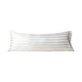 thumbnail image 2 of Honeeladyy Satin Body Pillow Cover Imitation Silk Body Pillow Pillowcase 1 Pack, Solid Color Stripe Silky Envelope Closure Large Long Pillow Cases, Gifts for Women Men(20x54 Inches, White), 2 of 6