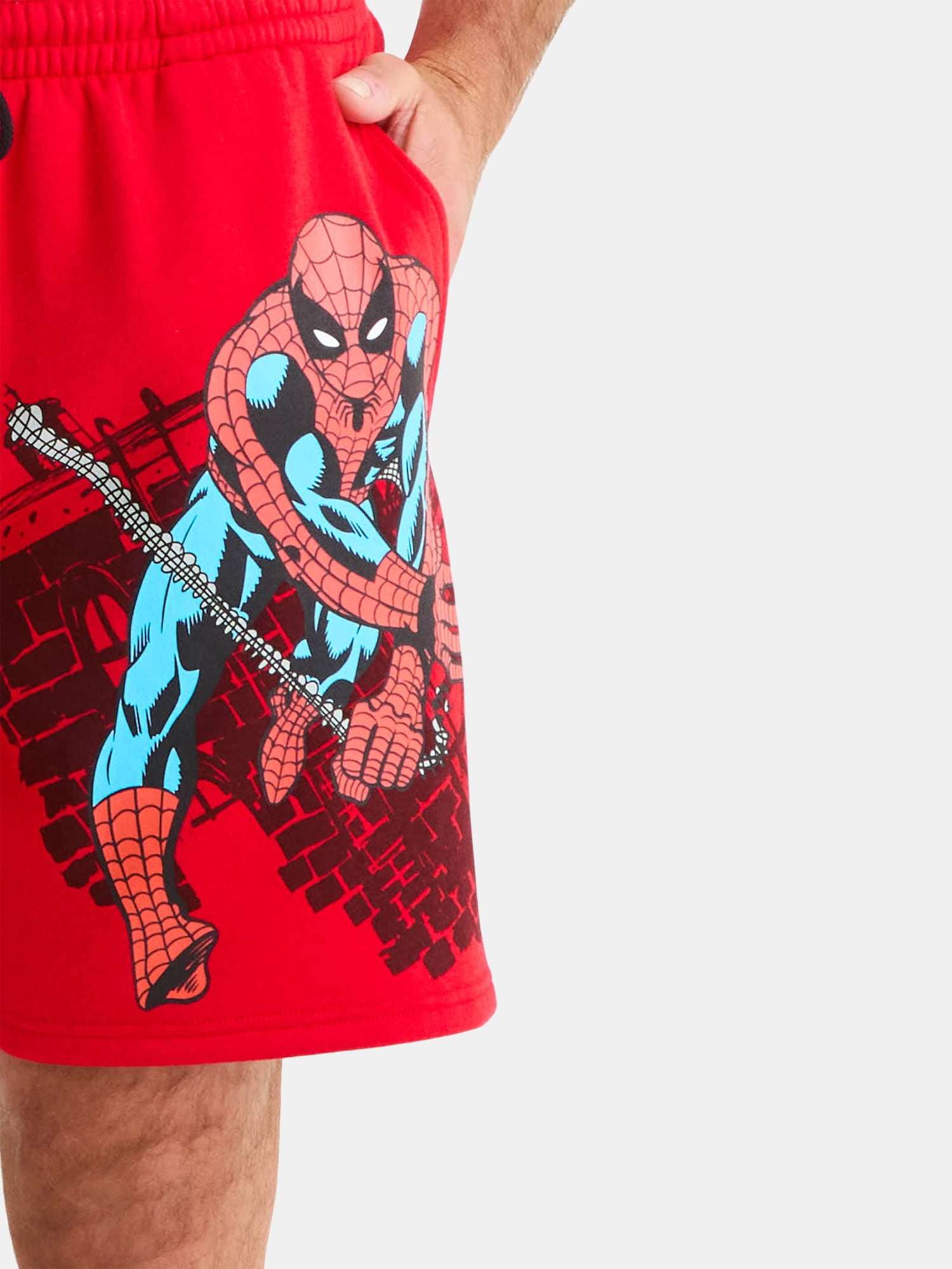 Spider-Man Men's and Big Men's Graphic Jogger Shorts, Sizes S-2XL