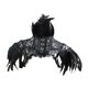 thumbnail image 1 of Chal de plumas falsas, Poncho de plumas de encaje gótico, envoltura de hombro, encogimiento de hombros de plumas de M Yuyangstore capa tipo chal con plumas, 1 of 8