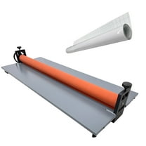 51" Desktop Cold Laminator Roll Laminating Machine Laminating Photo Vinyl Film with Glossy Laminating Film