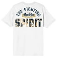 thumbnail image 2 of Modelo The Fighting Spirit Crew Neck Short Sleeve Men's White T-shirt-4XLB, 2 of 5