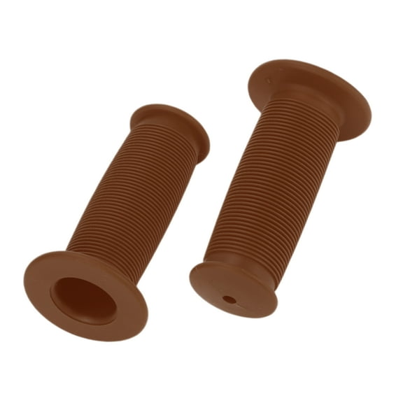 Unique Bargains Bike Handlebar Grips Covers 85mm Long Lightweight Bicycle End Grips Protector Brown 1 Pair