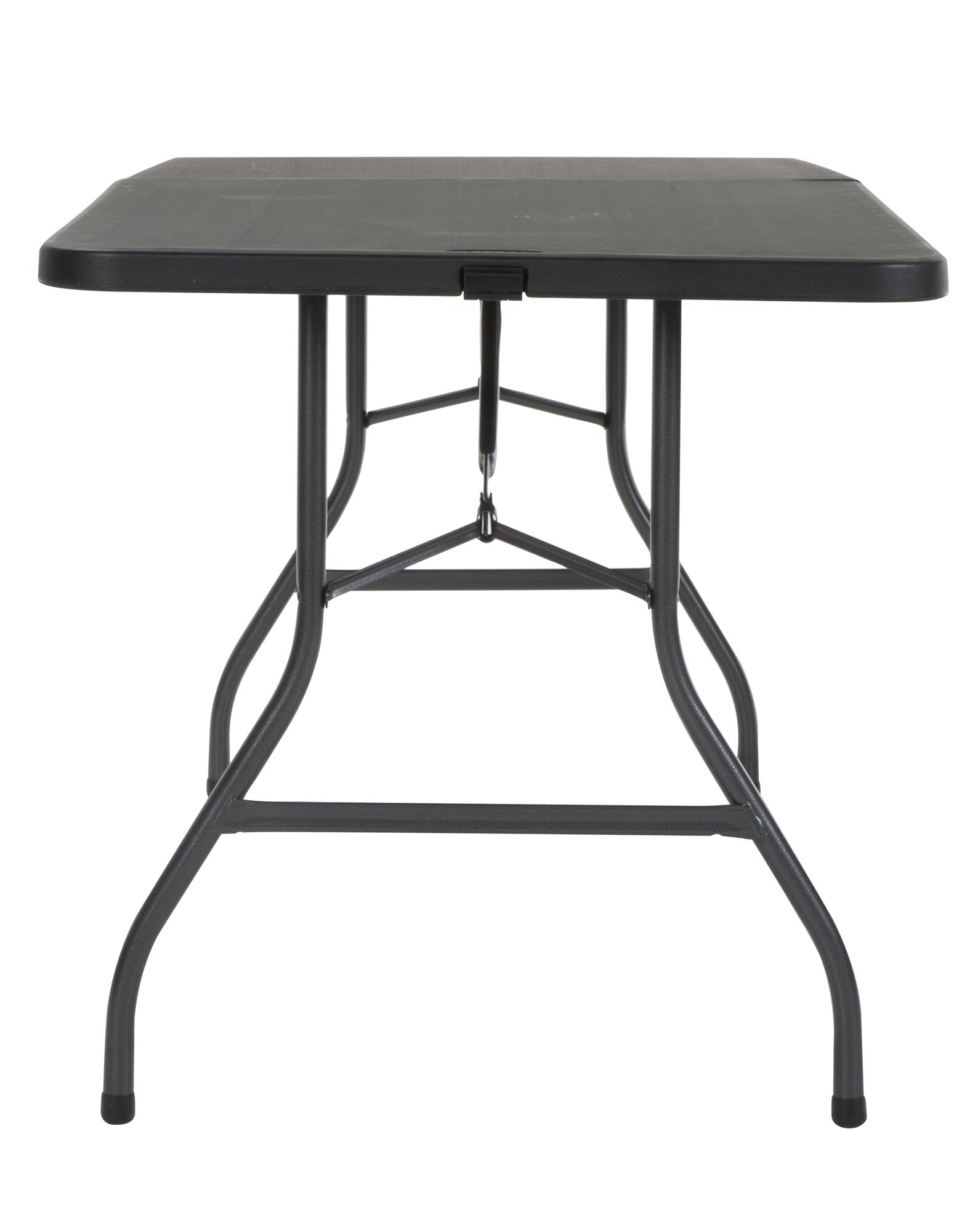 Cosco 6 Foot Centerfold Folding Table, Black - image 5 of 27