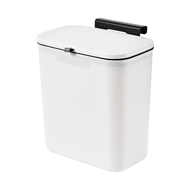 MAOWAPLG Kitchen Trash Can with Lid,Wall-Mounted Trash Can Household Plastic Kitchen with Lid Large Hanging Trash Can,Large Kitchen Trash Can