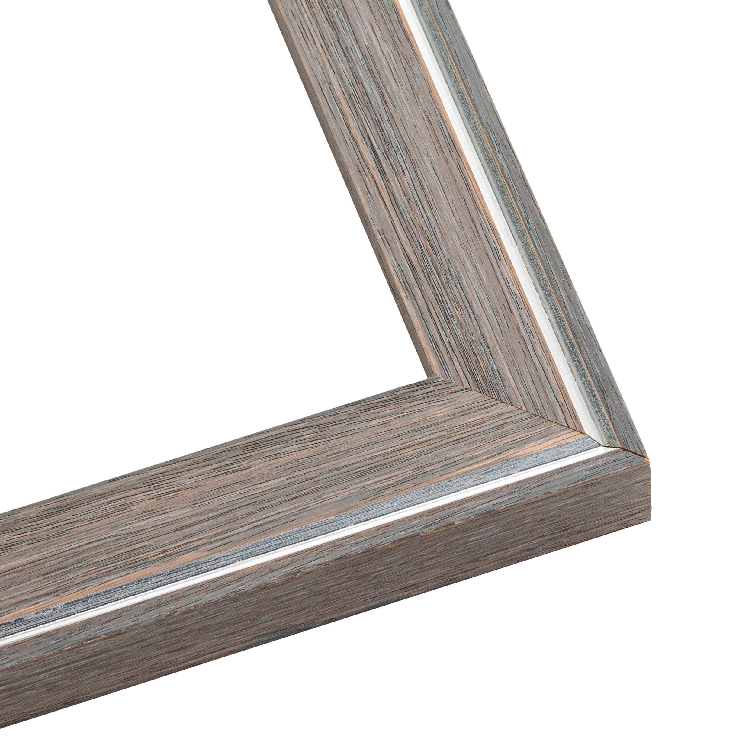 18x24 Frame Grey Real Wood Picture Frame Width 1.25 inches | Interior Frame Depth 0.5 inches | Hans