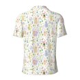 thumbnail image 4 of Rocae Flower Rabbit for Men's Short Sleeve Polo Shirt, Quick Drying Performance Moisture Wicking Sports Men's Golf Shirt X-Large, 4 of 9
