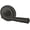 Bronze, variant on Baldwin Reserve PSFEDTRR141 Passage Handleset Federal Lever and Traditional Round Rose Bright Nickel Finish