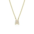thumbnail image 1 of Diamondlite Cubic Zirconia Mini Initial M Necklace - Gold, 1 of 1