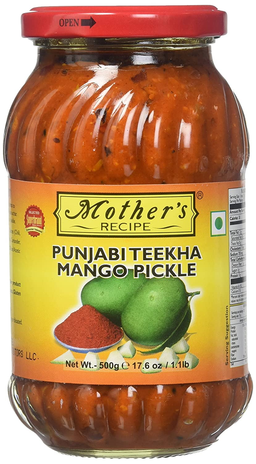 Mother's Recipe, Punjabi Teekha Mango Pickle, 500 Grams(gm)