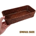 thumbnail image 3 of FRCOLOR Woven Basket Multifunction Organizer Cutlery Storage Basket Woven Spice Jar Basket, 3 of 8