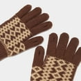 thumbnail image 6 of Winter Warm Knitted Sets Beanie Pompom Hat Scarves Winter Touchscreen Gloves Scarf Set for Men Women #03 Khaki, 6 of 10