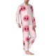 thumbnail image 2 of Fotbe Cute Pig Nose Pijama de Hombre con Estampado de Manga Larga, Conjunto de 2 Piezas, Ropa de Dormir Suave y Cómoda con Bolsillos-Small, 2 of 7