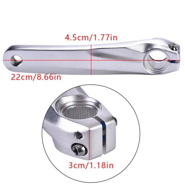 Brazo De Manivela De Bicicleta Izquierdo Resistente A La Corrosión Brazo De Manivela De Bicicleta Fácil De Instalar Para Bicicletas De Montaña Bicicletas De Carretera ANGGREK Otros