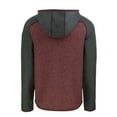 thumbnail image 3 of Men's Cutter & Buck  Heather Maroon/Heather Charcoal Minnesota Golden Gophers Vault Mainsail Full-Zip Raglan Hooded, 3 of 3