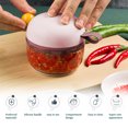 thumbnail image 2 of Mini Grinder Grinder Machinera Máquina Adsorbible Trituradora Portátil Portátil ABS Acero Inoxidable Master Master Handheld para Fruits Carne Pink tholdsy HA009842-04B, 2 of 6