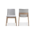 thumbnail image 3 of Moe's Home Collection Deco 18" Fabric Dining Chairs in Light Gray (Set of 2), 3 of 12