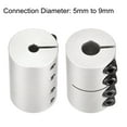 thumbnail image 4 of 5mm to 9mm Shaft Coupling 25mmx40mm Coupler Aluminum Alloy Joint Motor, 2 Pack, 4 of 6