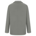 thumbnail image 4 of Nueva moda Casual Color sólido manga larga Turndown Neck Top ropa de mujer Pompotops qwe22204, 4 of 7