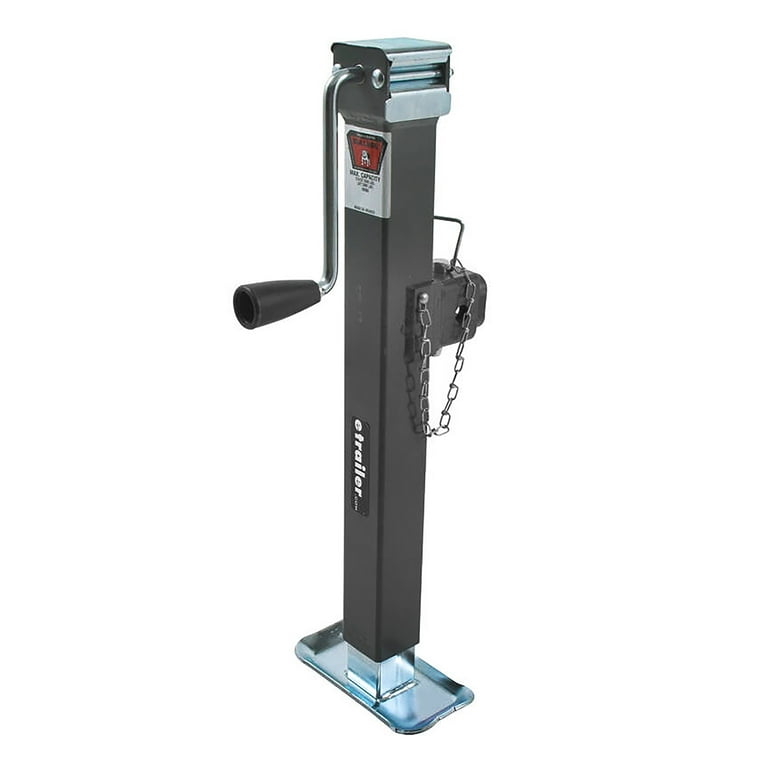Bulldog 5000 Lb Lift Sidewind Swivel Square Tube Trailer Jack, 15