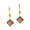 Rust Brown, variant on LTC Design Cloisonné Enameled Drop Earrings Accented with Faceted Austrian Crystal Beads