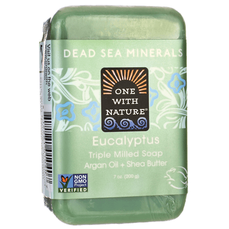 One With Nature Dead Sea Minerals Triple Milled Bar Soap - Eucalyptus