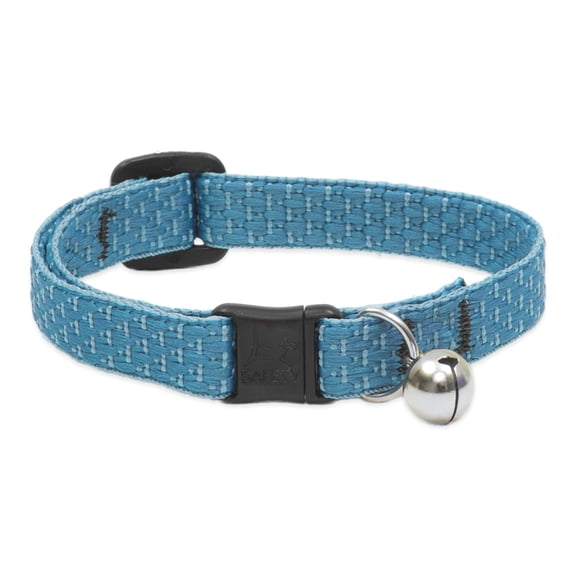 LupinePet Eco 1/2" Tropical Sea Cat Safety Collar with Bell , 8-12"