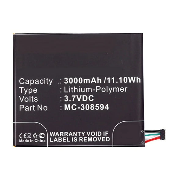 Batteries N Accessories BNA-WB-P5118 Tablets Battery - Li-Pol, 3.7V, 3000 mAh, Ultra High Capacity Battery - Replacement for Amazon MC-308594 Battery