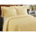 thumbnail image 4 of Better Trends 3-Piece Queen Bedspread Set 100% Cotton Chenille, Soft & Cozy Stripe Pattern, All-Season Bedding, Machine Washable (Yellow) Jullian Collection, 4 of 8