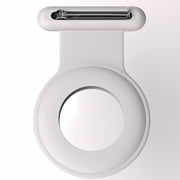 Airtag Hidden GPS Holder Case for Kids Elderly Pet Collar Clothing, 2 Pack, White