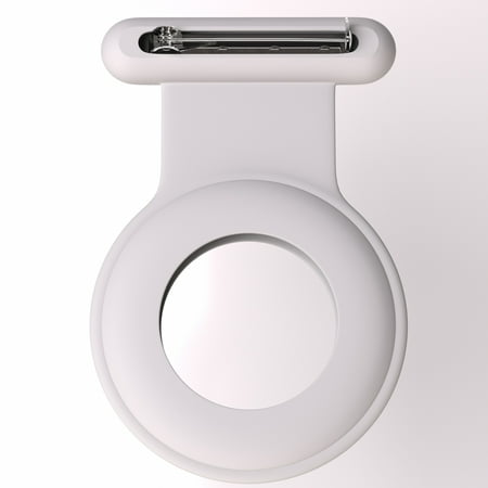 Airtag Hidden GPS Holder Case for Kids Elderly Pet Collar Clothing, 2 Pack, White