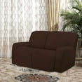 thumbnail image 2 of Easy-Going Stretch Loveseat Recliner Sofa Slipcover with Pocket Couch Cover for 2 Cushion Couch, Coffee (Loveseat not included), 2 of 8