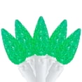 thumbnail image 2 of Northlight LED C6 Faceted Christmas Lights - Green - 22.5' White Wire - 70ct, 2 of 8