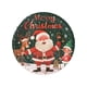 thumbnail image 2 of Penkiiy 30 pcs Platos de Navidad de Santa Claus desechables, Platos de Navidad de plástico blanco con borde rojo, Platos de cena de Navidad, Decoraciones de la fiesta de, 2 of 6