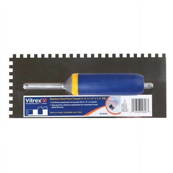 Vitrex 2166601 11 x 4.5 Po. Truelle Carrée en Acier Inoxydable