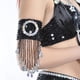 thumbnail image 2 of Belly Dance Borla Pulsera Muñeca Brazalete Joyería Gitana Negro, 2 of 9