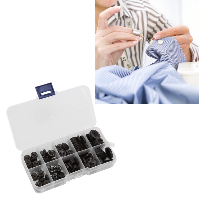 100 Pcs Boutons en Bois Design Unique Naturel Durable Robuste Sûr Pratique Bouton Rond en Bois Marron Naturel Boutons en Coquille de Noix de Coco Petits Boutons en Bois Naturel