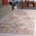 thumbnail image 3 of SAFAVIEH Arizona Wilmer Medallion Polyester Area Rug, Sage/Rust, 8' x 10', 3 of 13
