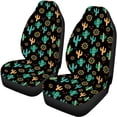 thumbnail image 5 of Pzuqiu Car Seat Covers Interior Accessories, Compatible with Automotive Seat Vehicle Seats, Car Seat Covers Full Set Fit for Truck Cars Easy to Install, Cactus, 5 of 10