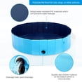 thumbnail image 2 of 80 x 20 cm Portable Dog Kiddie Swimming Pool, PVC Foldable Non-Slip Bathtub for Small Dogs Pets (Blue), 2 of 5