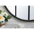 thumbnail image 6 of Metal windowpane mirror 28 inch in in x 28 inch in in Black, 6 of 7