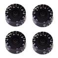 thumbnail image 2 of Mduoduo 4 Pcs Multi Color LP Electric Guitar Volume Tone Knob Top Hat Speed Control Guitar Knobs Black, 2 of 8