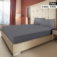 thumbnail image 2 of Full Fitted Sheets - Bulk Pack of 6 Bottom Sheets - Soft Brushed Microfiber - Deep Pockets - Shrinkage & Fade Resistant - Easy Care (Grey), 2 of 7
