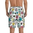 thumbnail image 5 of Salouo Turtle Pattern Men's Sleep Pajama Shorts,Pajama Bottoms Elastic Waistband Sleep Pajama Short PJ Shorts for Men -XX-Large, 5 of 6