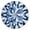 Blue White Tie, variant on Blue White Tie Dye Mandala Pattern Round Fitted Tablecloth with Elastic Edge,Dining Table Cover Waterproof,Outdoor Round Tablecloth for Camping,Dining,Indoor and Outdoor