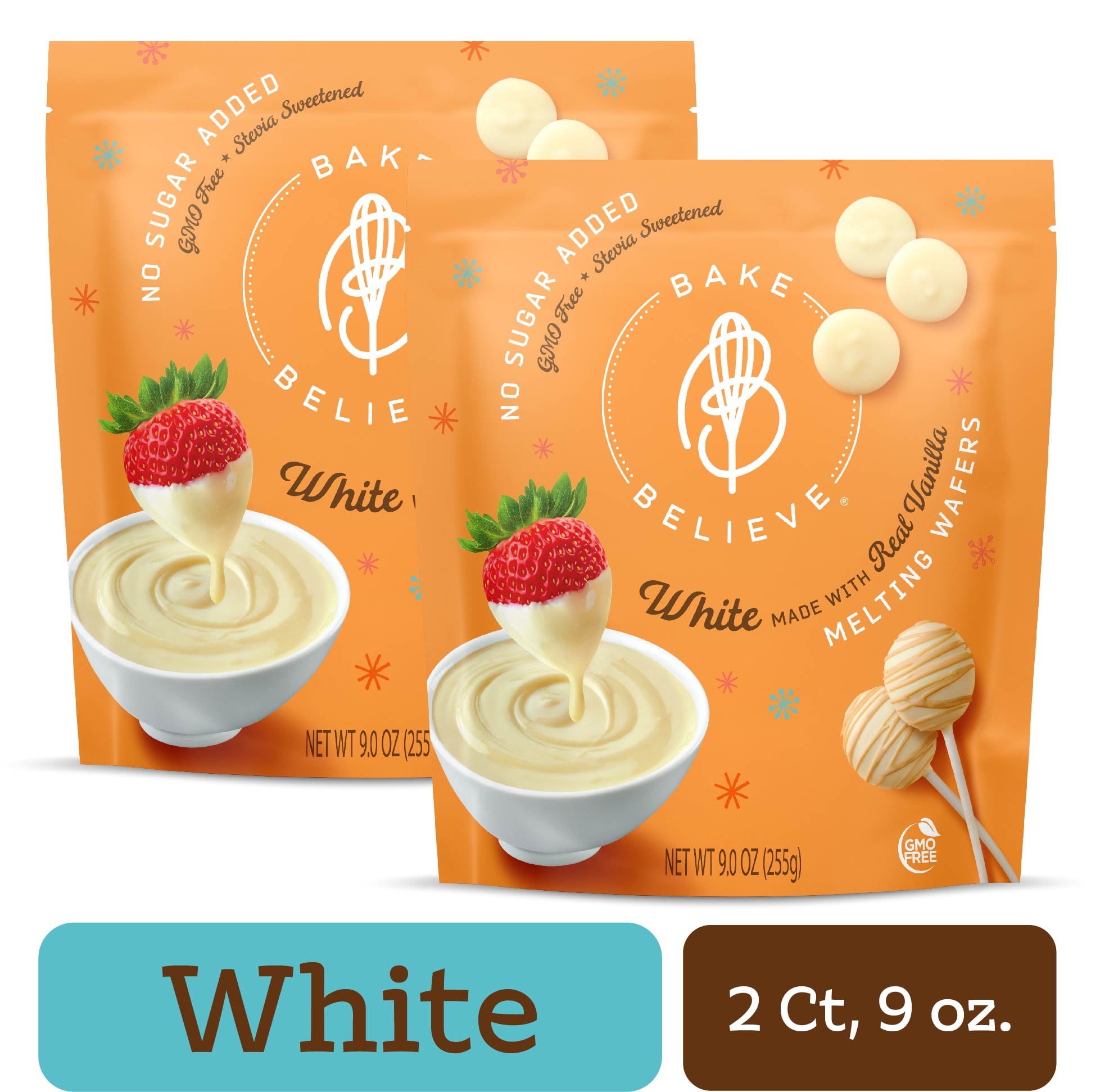 Bake Believe White Melting Wafers 2 Count